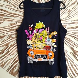 Nickelodeon Tee Shirt, sz, Large Dark Blue